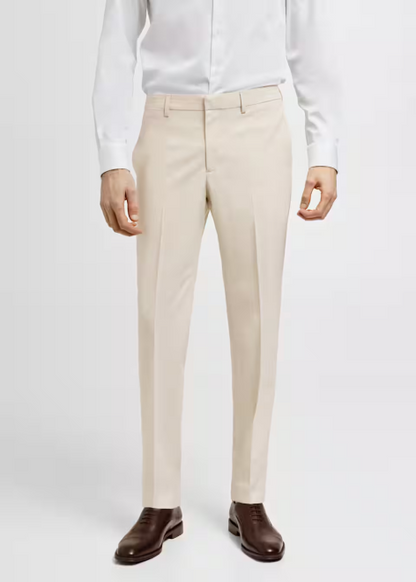 Classic Twill - Beige Workwear Trousers